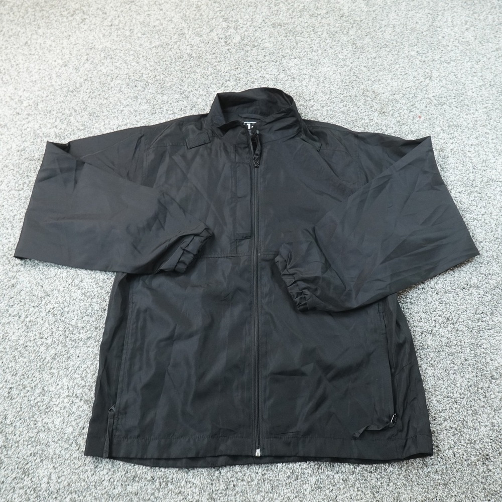NEW 5.11 Tactical Jacket Mens M Black Full Zip Windbreaker Tactical Coat Outdoor